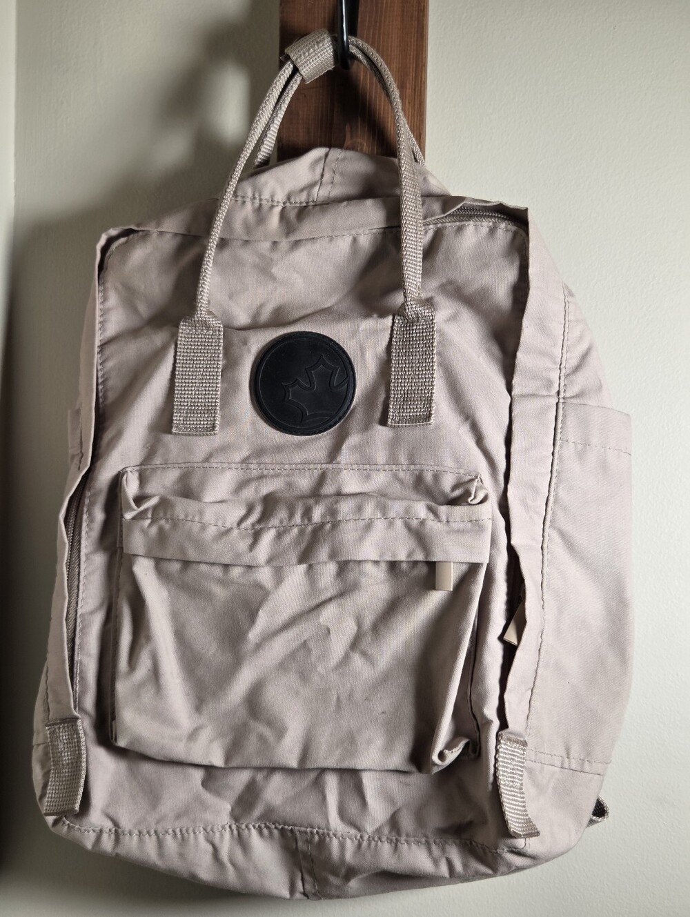 Vintage Sears Tan Kånken Style Square Backpack - 90s Aesthetic
